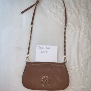 Tory Burch Britten Leather Clutch